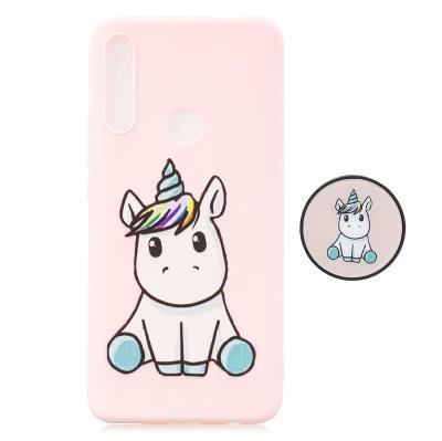 Wallet Phone Case for HUAWEI P Smart Z, Frosted Color Painted Pattern Soft TPU Phone Cover With Bracket