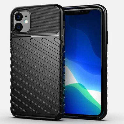 Thunder Shockproof Anti-Scratch Soft TPU Support Wireless Charging Back Cover Case for iPhone 11 (6.1)