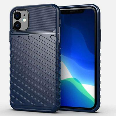 Thunder Shockproof Anti-Scratch Soft TPU Support Wireless Charging Back Cover Case for iPhone 11 (6.1)