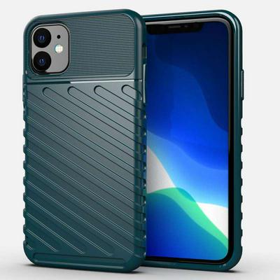 Thunder Shockproof Anti-Scratch Soft TPU Support Wireless Charging Back Cover Case for iPhone 11 (6.1)