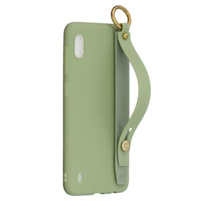 Hand Strap and Stand Anti-Scratch Soft TPU Back Cover Case for Samsung Galaxy A10