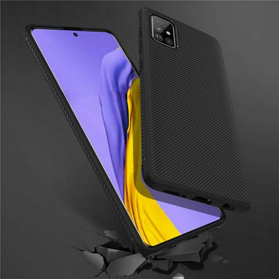 Carbon Fiber Ultra Slim Shockproof Soft TPU Back Cover Case for Samsung Galaxy A51