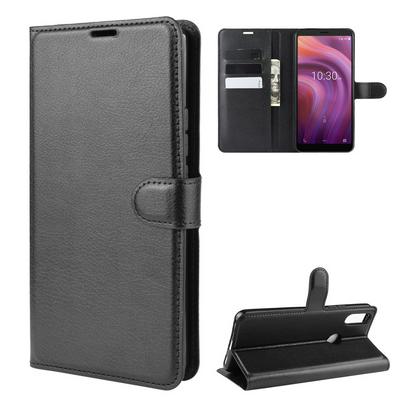 Retro Pattern PU Leather + Soft TPU Card Slots with Stand Support and Wallet Magnetic Absorb Protective Case for Alcatel 3V 
