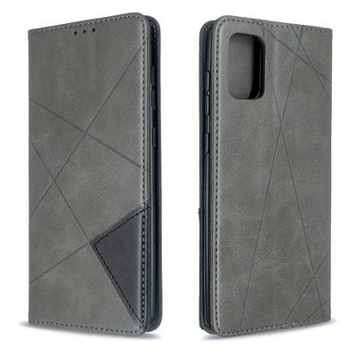 Diamond Pattern TPU + PU Leather Protective Cover Case with Picture Frame Wallet Card Holder Slot for Samsung Galaxy A71