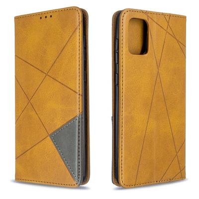 Diamond Pattern TPU + PU Leather Protective Cover Case with Picture Frame Wallet Card Holder Slot for Samsung Galaxy A71