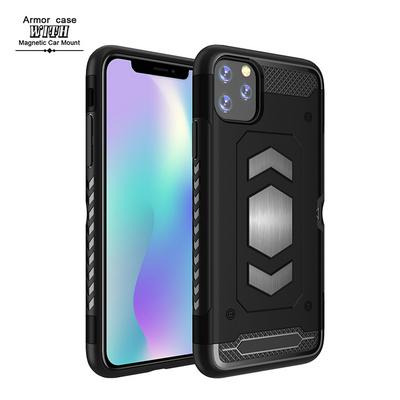 Armor Guard 2 in 1 Detachable Hard PC + Soft TPU Car Hold Abailable Back Cover Case for Apple iPhone 11 Pro Max(6.5) 