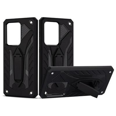 Phantom Knight's Armor Anti-Fall Hard PC + Soft TPU with Kickstand Back Cover Case for Samsung Galaxy S20 Ultra