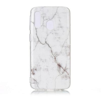Marble Pattern Anti-Scratch Soft TPU Back Cover Protective Case for Samsung Galaxy A40