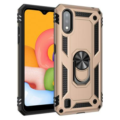 Armor Case For Samsung Galaxy A01 Case Magnet Car Ring Holder Shockproof Stand Phone Cover Fundas