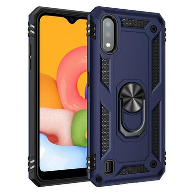 Armor Case For Samsung Galaxy A01 Case Magnet Car Ring Holder Shockproof Stand Phone Cover Fundas
