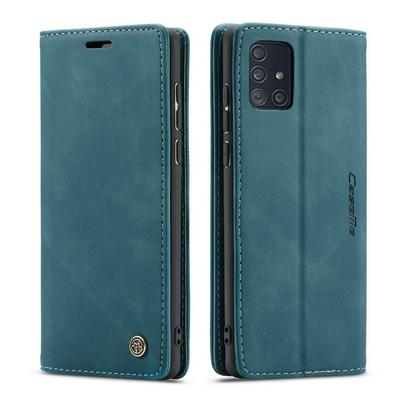 CaseMe 013 Series Shockproof Side Flip PU Leather + Soft TPU with Card Slots and Stand Wallet Protective Case for Samsung Galaxy A71