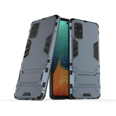 Iron Man Armor Creative Anti-Fall 3 in 1 Detachable Hard PC + Soft TPU with Invisible Stand Back Cover Case for Samsung Galaxy A71