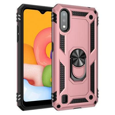 Armor Case For Samsung Galaxy A01 Case Magnet Car Ring Holder Shockproof Stand Phone Cover Fundas