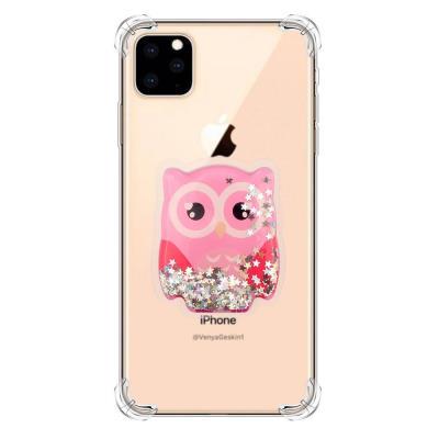 Cartoon Pattern Quicksand Four Corners Shockproof Anti-Scratch Transparent Soft TPU Back Cover Protective Case for iPhone 11 Pro Max 6.5