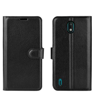 Litchi Pattern Side Flip Shockproof PU Leather + Soft TPU Magnetic Buckle with Stand and Card Slots Wallet Case for Nokia 1.3