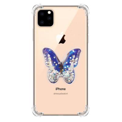Cartoon Pattern Quicksand Four Corners Shockproof Anti-Scratch Transparent Soft TPU Back Cover Protective Case for iPhone 11 Pro 5.8