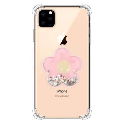 Cartoon Pattern Quicksand Four Corners Shockproof Anti-Scratch Transparent Soft TPU Back Cover Protective Case for iPhone 11 Pro Max 6.5
