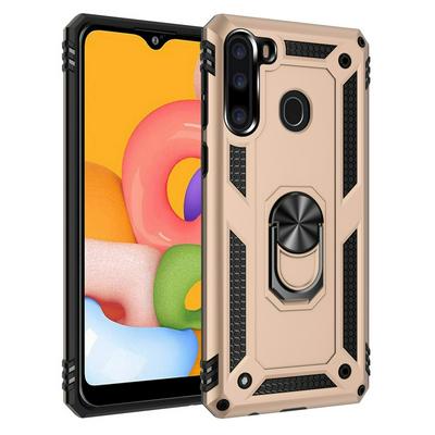 Armor Case For AppleSamsung Galaxy A21 Case Magnet Car Ring Holder Shockproof Stand Phone Cover Fundas