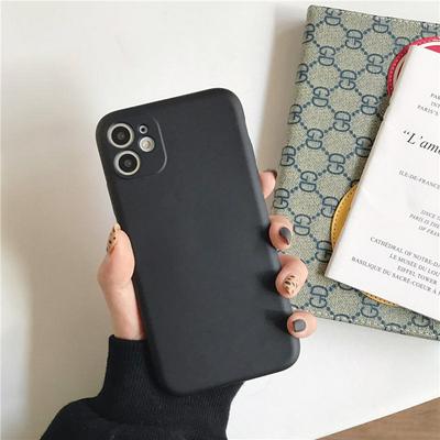 Solid Color Shockproof Liquid Soft Silicone Back Cover Protective Case for iPhone 11 6.1