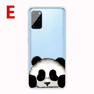 Colored Painting Cartoon Pattern Shockproof Anti-Scratch High Transparency Soft TPU Back Cover Case for Samsung Galaxy S20+
