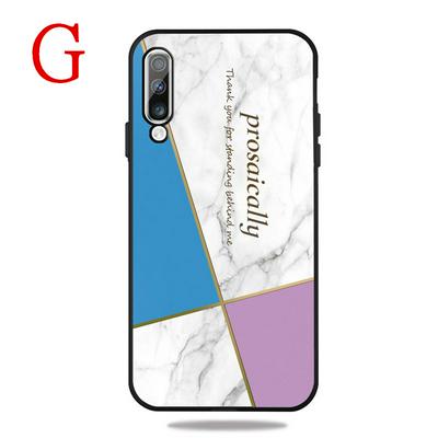 Frosted Marble Pattern Thin Shockproof Anti-Scratch Soft TPU Back Cover Case for Samsung Galaxy A50