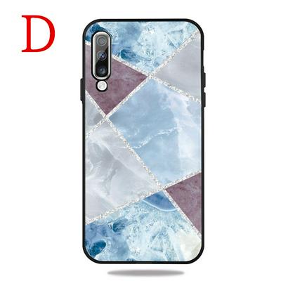 Frosted Marble Pattern Thin Shockproof Anti-Scratch Soft TPU Back Cover Case for Samsung Galaxy A50