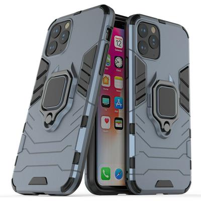 Black Panther 2 in 1 Detachable Magnetic Attraction Shockproof with Stand Hard PC + Soft TPU Back Cover Case for Apple iPhone 12(5.4)