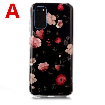 Luminous Colored Painting Shockproof Anti-Scratch Soft TPU Back Cover Case for Samsung Galaxy S20