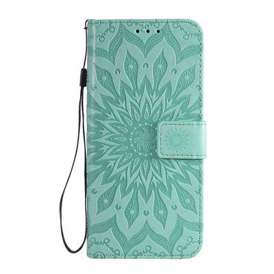 Embossed Flower Pattern Wrist Strap Style Shockproof Side Flip PU Leather + Soft TPU Card Slots with Magnetic Buckle and Stand Wallet Case for Huawei P40 Pro