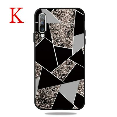 Frosted Marble Pattern Thin Shockproof Anti-Scratch Soft TPU Back Cover Case for Samsung Galaxy A50