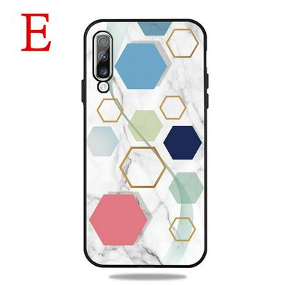 Frosted Marble Pattern Thin Shockproof Anti-Scratch Soft TPU Back Cover Case for Samsung Galaxy A50