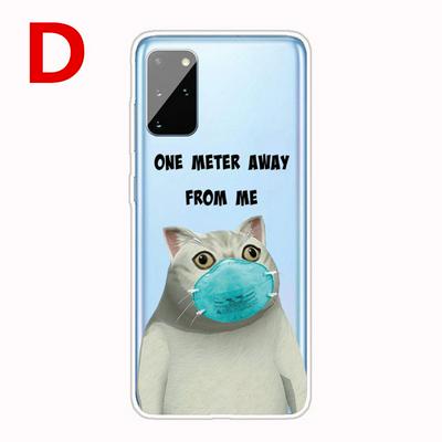 Colored Painting Cartoon Pattern Shockproof Anti-Scratch High Transparency Soft TPU Back Cover Case for Samsung Galaxy S20+