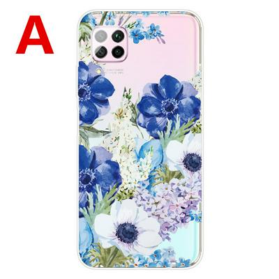 Cartoon Pattern Shockproof Anti-Scratch Transparent Soft TPU Back Cover Case for Huawei P40 Lite