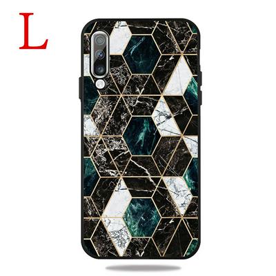 Frosted Marble Pattern Thin Shockproof Anti-Scratch Soft TPU Back Cover Case for Samsung Galaxy A50