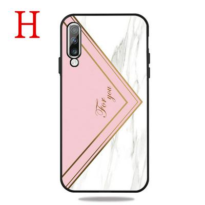 Frosted Marble Pattern Thin Shockproof Anti-Scratch Soft TPU Back Cover Case for Samsung Galaxy A50