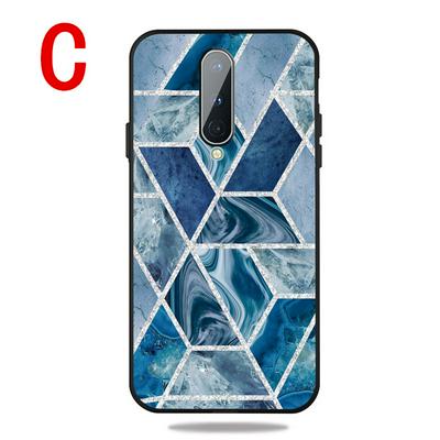 Frosted Marble Pattern Thin Shockproof Anti-Scratch Soft TPU Back Cover Case for OnePlus 8