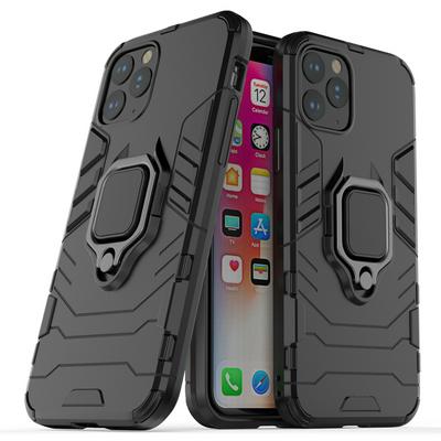Black Panther 2 in 1 Detachable Magnetic Attraction Shockproof with Stand Hard PC + Soft TPU Back Cover Case for Apple iPhone 12(5.4)