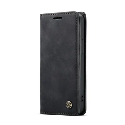 CaseMe All Round Shockproof Side Flip Magnetic Closure PU Leather + Soft TPU with Card Slots and Stand Case for iPhone 12 5.4