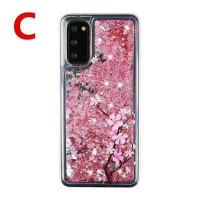 Quicksand Fashion Pattern Shockproof Scratch Resistant Soft TPU Back Cover Phone Case for Samsung Galaxy S20