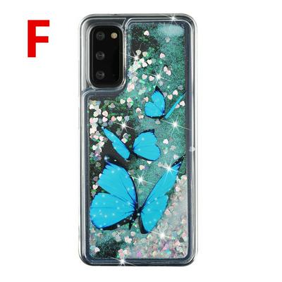 Quicksand Fashion Pattern Shockproof Scratch Resistant Soft TPU Back Cover Phone Case for Samsung Galaxy S20