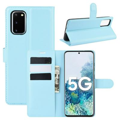 Solid Color Pattern Scratch Resistant Side Flip PU Leather Phone Cover with Stand and Card Slots for Samsung Galaxy S20 FE