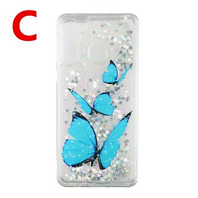 Quicksand Fashion Pattern Shockproof Scratch Resistant Soft TPU Back Cover Phone Case for Samsung Galaxy A21