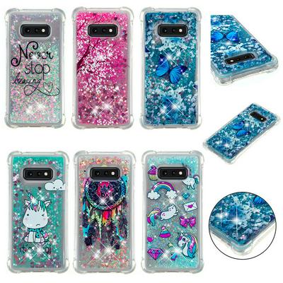 Painted Shockproof Anti-Scratch Quicksand Soft TPU Back Cover Case for Samsung Galaxy S10e / S10 Lite