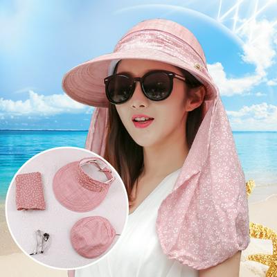 Women's Outdoor Sun Cap with Removable Flap and Face Cover 