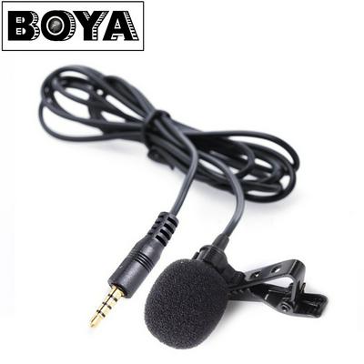 Lavalier Microphone, BY-LM10 Universal Lapel Omnidirectional Condenser Mic with 3.5mm TRRS Connector