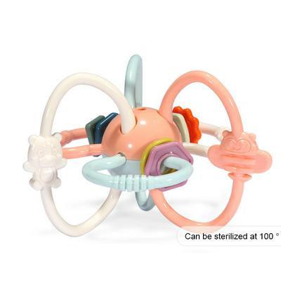 0-12 Months Newborn Baby Development Ball Safe Soft Teething Hand Bell Early Educational Rattle Teether Baby Toys