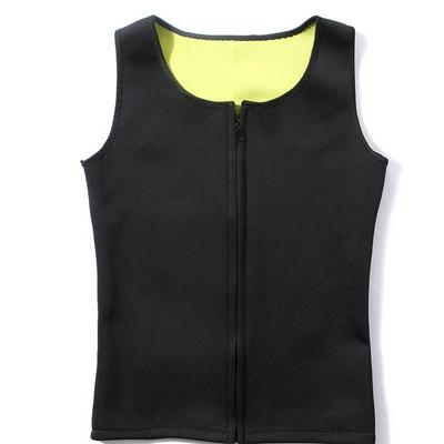 Men's Neoprene Vest with Zipper Body Shapewear Sauna Tank Top