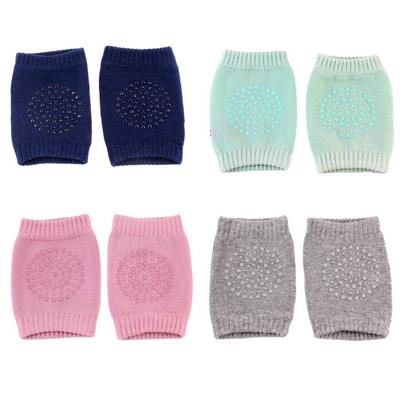 1 Pair Baby Soft Thicken Terry Non-Slip Dispensing Safety Toddler Crawling Leg Warmers Well Knee Pads 
