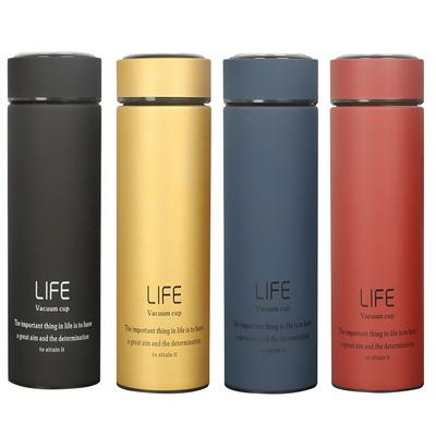 500mL Insulate Thermo Tea Mug with Strainer Water Bottle Thermos Coffee Cup Stainles Steel ThermalFlask  