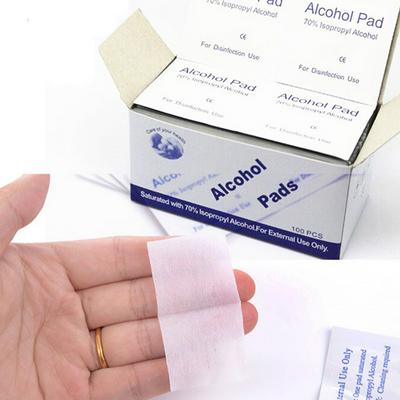 100Pcs First Aid Kit Alcohol Tablets Alcohol Sterilized Cotton Sheet Embroidered Jewelry Mobile Computer Cleaning Wipe Outdoor Camping First Aid Survival